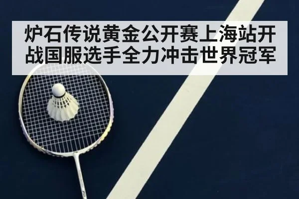 炉石传说黄金公开赛上海站开战国服选手全力冲击世界冠军